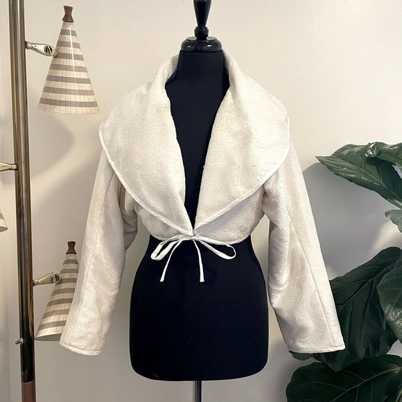 Vintage Jackets & Blazers - Vintage | Unique White Bolero
